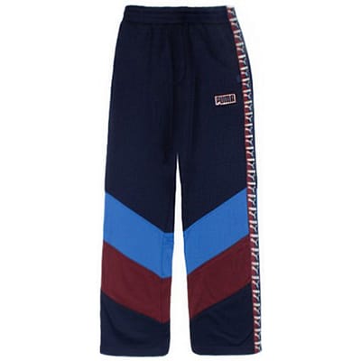 Puma x Rihanna Fenty Womens Navy Broek met wijde pijpen
