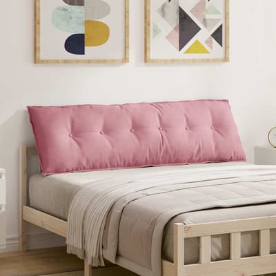 vidaXL - Rugkussen - Roze - 160 - x - 50 - cm - Corduroy - stof