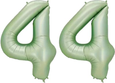 Cijfer Ballonnen Ballon Cijfer 44 Verjaardag Versiering Feest Helium Ballonnen Cijferballon Folieballon Groen Xl Formaat