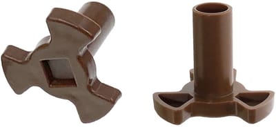 Dailygoods- Draaitafel Koppeling - 2 Stuks - D-vormig Montagegat - Kunststof - Ondersteuning - Hoogwaardige Kwaliteit - Schacht Lengte 0,94"/24mm - Magnetrononderdeel