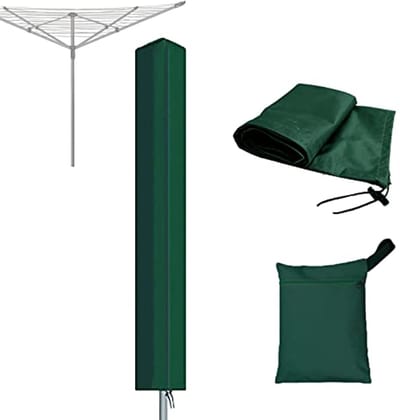 Rotary Kledinglijn Afdekhoes Waterdicht met Rits 16x16x165 cm - Duurzaam en Winddicht