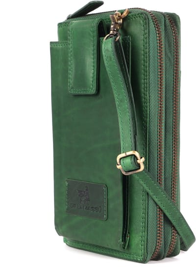 DE LAMASSU® (Zara) Leren Dames Portemonnee & Crossbody – Echt Leer – RFID – Met Smartphonevak – Luxe Geschenkverpakking