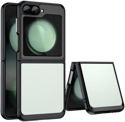 Hoesje Geschikt voor Samsung Galaxy Z Flip 7 FE / 6 - Shock Proof Back Cover Transparant Zwart