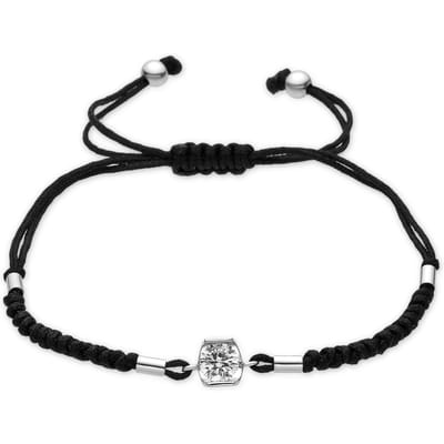 Luxenter Armband van 925 sterling zilver en glanzende zirkonia met rhodiumafwerking - Setentaitres