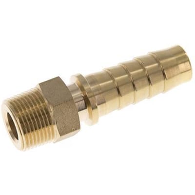 19x33 mm & R3/4'' Messing Slangpilaar met Buitendraad DIN EN 14423