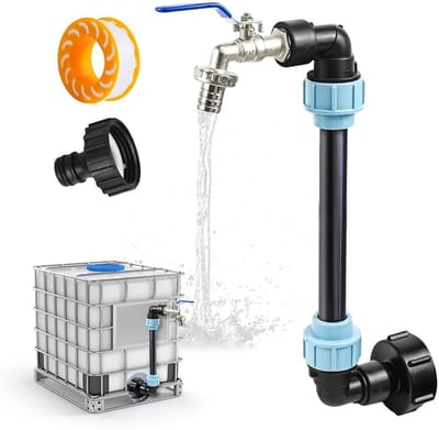 Allecto - Gooseneck tap - Waterkraan voor Ibc containers - 3/4 inch