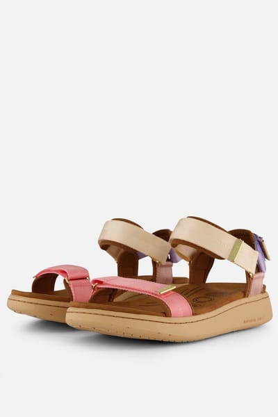 Woden Woden Line LIte Sandalen roze Textiel