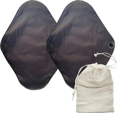green-goose® Herbruikbaar Maandverband Bamboe - Duo Pack L - Met Waszakje / Bewaarzakje - Wasbaar Maandverband - Duurzaam - Zacht