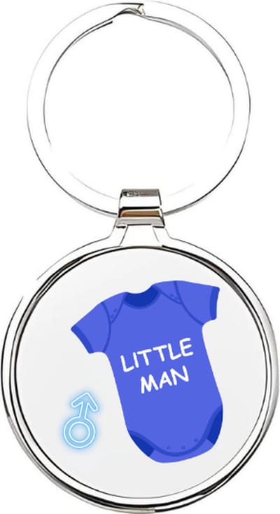 Akyol - its a boy Sleutelhanger - Baby - jongens - jongetje geboorte cadeau - geboorte jongen cadeau - it's a boy kraam cadeau - cadeau pakket - babyshower - baby sleutelhanger - cadeau - kado - geschenk - gift - 4 x 7,5 CM