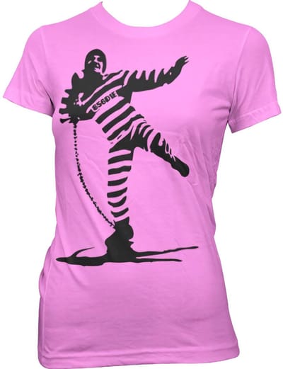 Hybris Dames Prisoner Shot Out Girly T-shirt SH-5-15374-LFH2-4