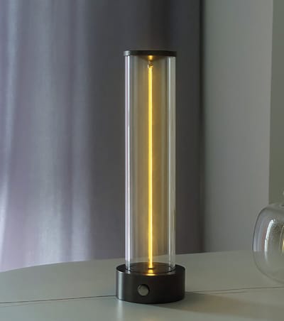 LED Tafellamp Magic – Bureaulamp dimbaar 90 Lumen - ideaal voor camping / terras - 3000K Warm Wit - Metaal/Glas - Antraciet