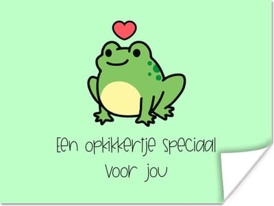 Poster Beterschap - Spreuken - Dieren - Opkikker - 160x120 cm XXL