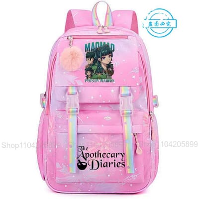 De Apothekersdagboeken Rugzak Voor Meisjes Anime Maomao Mochila Student Schooltas Cartoon Schooltas Cadeau Mode Reizen Rucksack 16 inches