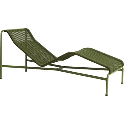 HAY Palissade Cord Chaise Longue - olive