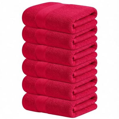 BILMU Gastendoekjes 6-pack 100% Katoen – 40x72 cm, Super Absorberend, Sneldrogend, Bordeaux Rood