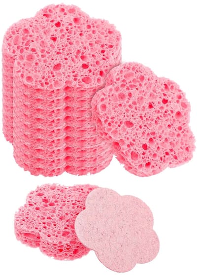 10-delige set gecomprimeerde gezichtssponzen, natuurlijke cosmetische spa-sponzen, exfoliërende sponzen, gezichtsreinigingssponzen, pads voor gezichtsreiniging, massage, poriënreiniging
