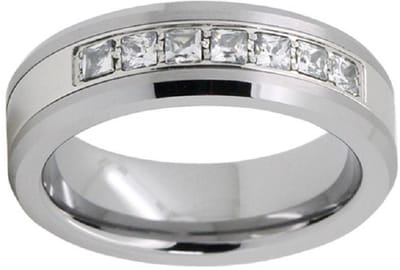 Jonline Prachtige Ringen voor hem en haar | Wolfraamcarbide | Trouwringen |Vriendschapsringen|Zilver