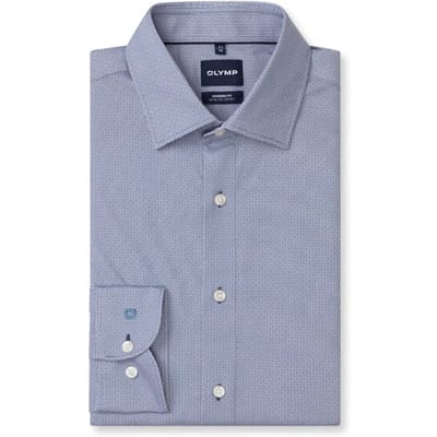 OLYMP Luxor 24/Seven Overhemd, Modern Fit, New Kent, Marineblauw