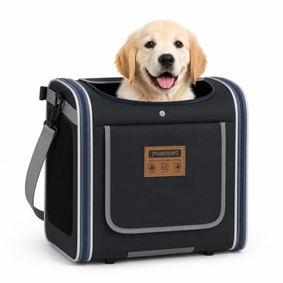 Dsource Hondenfietsmand - Fietsmand Hond Voorop - Hondenmand - Fietsmandje - Draagtas - Rugzak - 32L - Maximaal 8kg - 36x36x25cm