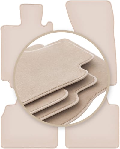 PREMIUM beige matten voor: Mercedes S W220 4Matic lang 1998-2005