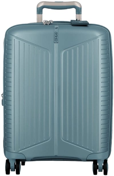 Jump Evae 4 wielen Cabinewagen 55 cm met uitbreidingsplooi - Harde bagage - TSA slot - light blue