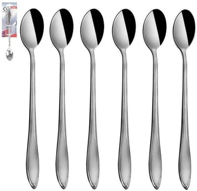 Orion Conic Serie - Stalen Cocktaillepeltjes - 6 Stuks - Glanzend Gepolijst - Vaatwasserbestendig