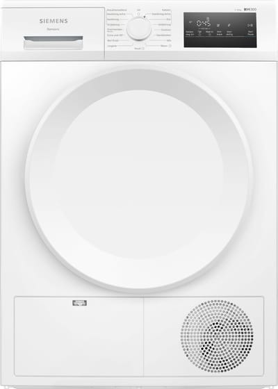 Siemens WT43H00SNL - iQ300 - Wasdroger - Warmtepompdroger - 8 kg - AutoDry technologie beschermt kleding - Outdoor-programma: veilig drogen van waterafstotende kleding en buitenkleding