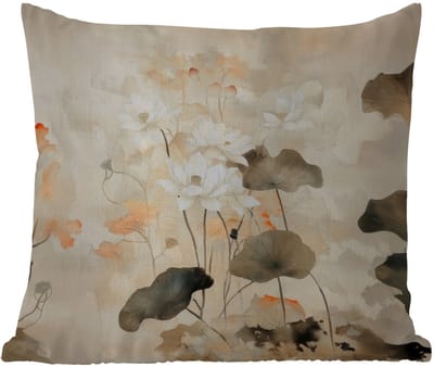 Tuinkussen - Bloemen - Japandi - Wabi sabi - 40x40 cm - Weerbestendig