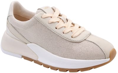 Geox - D655JA - Lage sneakersDames sneakers - Kleur: Wit/beige - Maat: 40