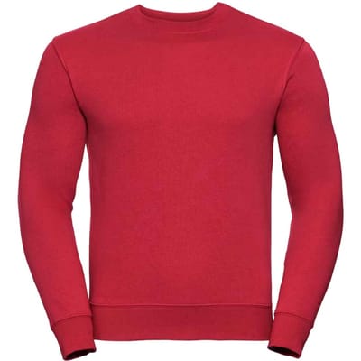 Russell Heren Authentiek Sweatshirt (Klassiek rood)