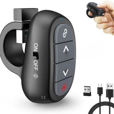 Equivera Presentatie Klikker - Presentatie Clicker - Presentatieklikker - Draadloze Presenter - Presentatie Pointer - Presentatie Afstandsbediening - Draadloze Klikker - Laser Pointer - PowerPoint afstandsbediening - Voor de beste presentatie ervarin