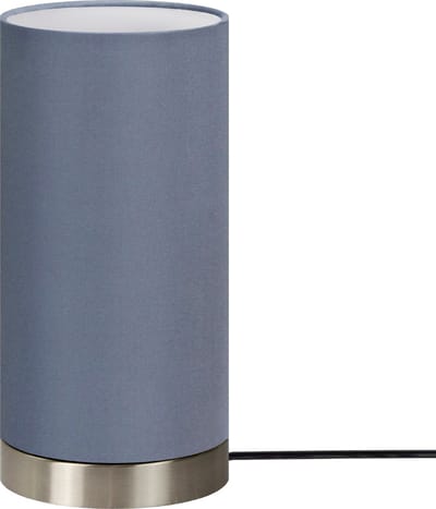 Trango Bedlamp 2018-09G *GREY* Tafellamp met stoffen kap in grijs met 1x E14 lamphouder incl. 180cm voedingskabel met AAN/UIT-schakelaar , Vensterbanklamp, Kantoor Tafellamp
