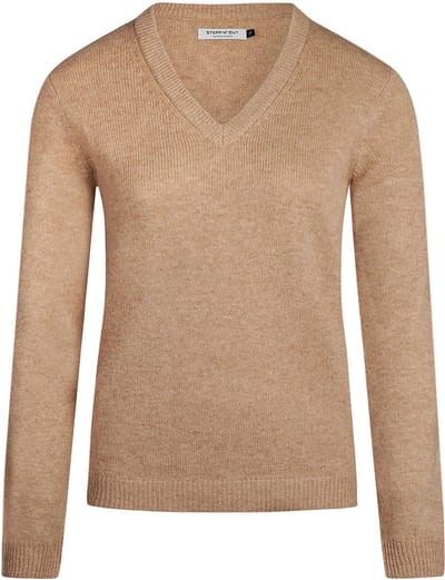 Steppin' Out Damestrui V-hals Lamswol Camel - Maat S - Heren