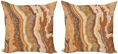 ABAKUHAUS Marmer Kussenhoes Set – 2x45x45 cm – Dubbelzijdig bedrukt – microvezel