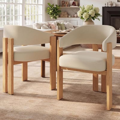 Ergonomische Luxe Eetkamerstoelen Set van 2 met Dikke Polstering, Metalen Poten in Houtlook, Comfortabele Design Stoelen 43 x 57,5 x 78 cm
