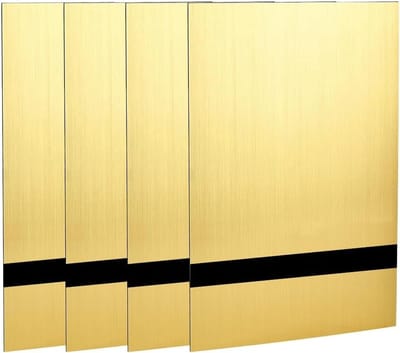 4 Stuks Lasergraveerplaten 300 x 200 x 1,3 mm, Tweekleurige ABS Kunststof voor Naambordjes, Reclameborden en Laserkunst