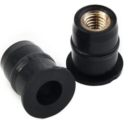 10 Stuks Well Nut M5 5Mm Metrisch Rubber Motorfiets Windscherm Rubber Klinknagelmoeren Bouten Voor Honda Voor Suzuki Auto Accessoires