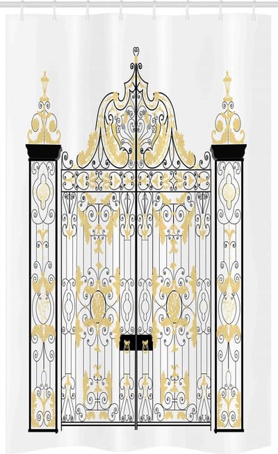 ABAKUHAUS douchegordijn 120x180 – Stall 81618 – designer kunstwerk