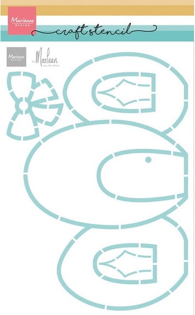 Craft Stencils, Egg cottage by Marleen