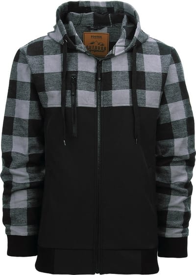 Fostex Garments - Lumbershell Jacket (kleur: Zwart/Grey / maat: S)