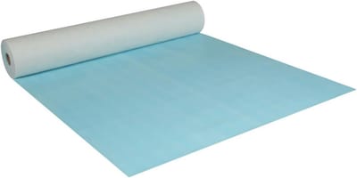 Ademend Zelfklevend Afdekvlies met Membraanfolie - Robuuste Bescherming voor Vloeren (1 x 50 m)