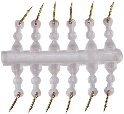 Dailygoods- Aaspinnen 12 Stuks - Karper Aaspinnen - Siliconen Ringen - Weerhaakjes - 7mm x 0,6mm - Verbeterde Stabiliteit Aas - Aasbevestiging
