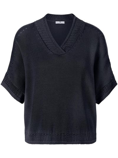 V-trui Van Peter Hahn blauw