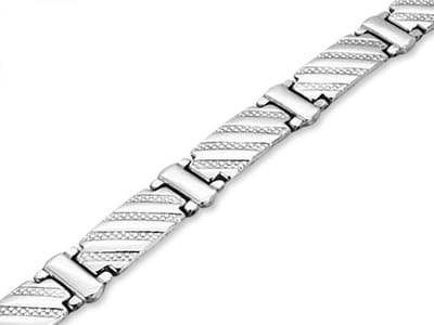 Montebello Armband Benin - 316L Staal - Kruis - 12mm - 21cm