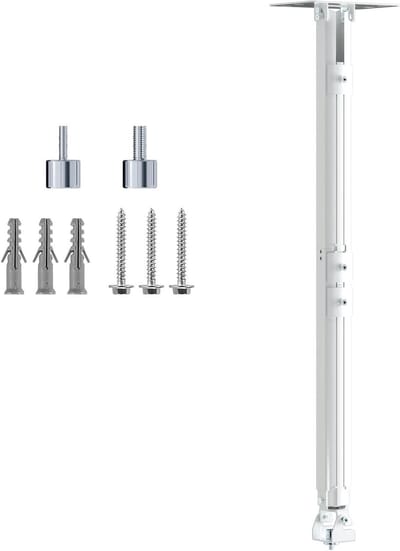 Projector Plafondbeugel - Houders Beamer - Thuisbioscoop Creëren - 3-in-1 Installatie - Tot 125cm - Wit
