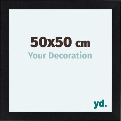 Your Decoration - Fotolijst 50x50 cm - MDF - Zwart Mat - Como