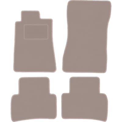 Beige velours matten voor: Mercedes C W202 stationwagen, sedan (1993-2000)