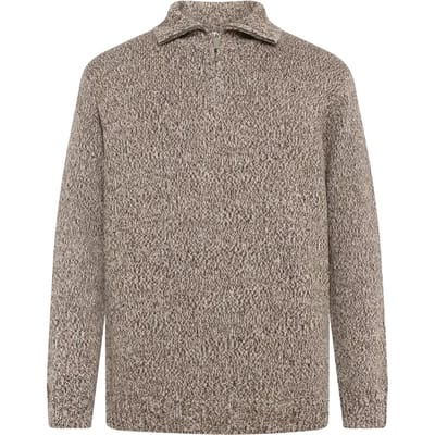 Pull kwart rits KnowledgeCotton Apparel