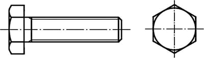 TOOLCRAFT TO-5401380 Zeskantbouten M16 65 mm Buitenzeskant Staal Galvanisch verzinkt 25 stuk(s)