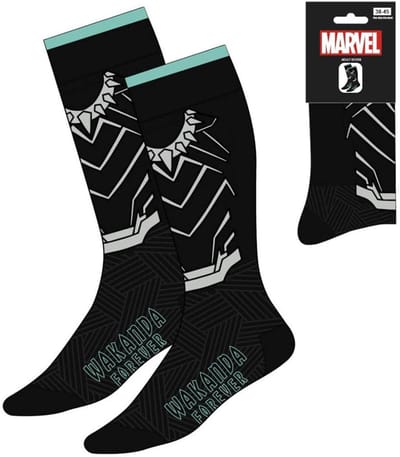 Avengers Wakanda Forever volwassen lange beensokken 38/45